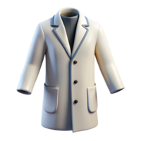 extraordinary modern White Lab Coat Front View Isolated Element professional png