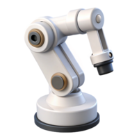 magnificent classic White Robot Arm Front View Cutout with Shadow high quality png