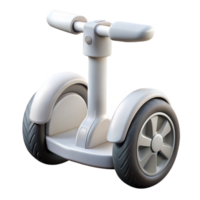 beautiful modern White Segway Front View Isolated authentic png