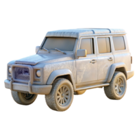serene artistic White Suv Backlit Shot Isolated high quality png