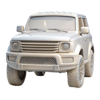 dramatic vintage White Suv Front View Daytime Isolated genuine png
