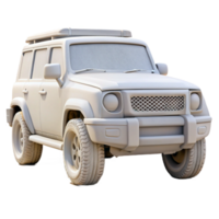 wonderful minimalist White Suv Front View Daytime Isolated professional png