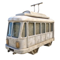 wonderful abstract White Tram Side View Transparent Cutout high resolution png