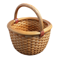 extraordinary modern Wicker Basket with Handles Transparent Background original png
