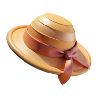 impressive abstract Wide Brimmed Sun Hat with Ribbon Cutout authentic png