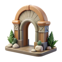 magnificent rustic Wildlife Rehabilitation Center Entrance Cutout authentic png