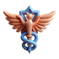 beautiful abstract Wildlife Rescue Symbol Caduceus Design Transparent Cutout professional png