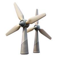 elegant creative Wind Turbine Blades Close Up Isolated Element authentic png