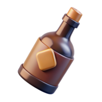 magnificent contemporary Wine Bottle with Screw Cap and Label Design Cutout authentic png