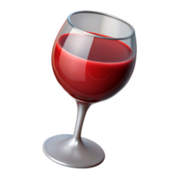 magnificent vintage Wine Glass Red Wine Isolated on Transparent Background high quality png