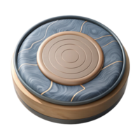 serene minimalist Wireless Charging Pad Top View Transparent Background high resolution png