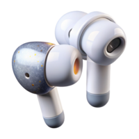 impressive rustic Wireless Earbuds White Minimalist Design Transparent premium png