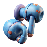 serene classic Wireless Earbuds with Secure Fit Transparent Background high resolution png