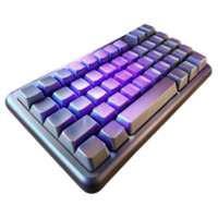 vibrant modern Wireless Keyboard with Backlit Keys Cutout genuine png