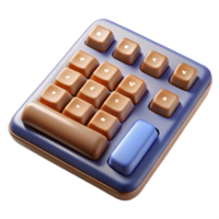 elegant modern Wireless Keyboard with Numeric Keypad Element high quality png