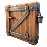 impressive abstract Wooden Barn Door Sliding Mechanism Transparent Background authentic png