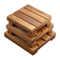 impressive creative Wooden Planks Stacked Isolated on Transparent Background png