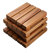 magnificent modern Wooden Planks Stacked Isolated on Transparent Background exclusive png