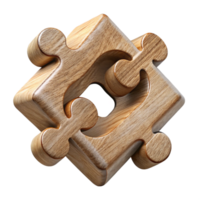 wonderful minimalist Wooden Puzzle Pieces Interlocking Shapes Cutout Element high resolution png