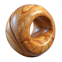 stunning modern Wooden Sculpture Polished Finish Isolated Element professional png