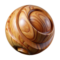 elegant artistic Wooden Sculpture Polished Finish Isolated Element genuine png