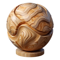 magnificent classic Wooden Sculpture with Natural Grain Transparent Background png