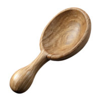 vibrant rustic Wooden Spoon Hand Carved Cutout Element original png