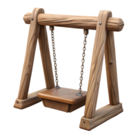 wonderful abstract Wooden Swing Set Transparent Background with Chains png