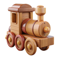 serene abstract Wooden Toy Train Classic Design Cutout Element exclusive png