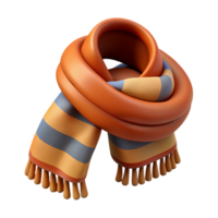 serene classic Wool Scarf Fringed Edge Isolated on Transparent Background high quality png