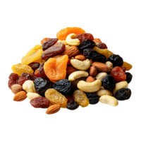 Mix of dried fruit and nuts png