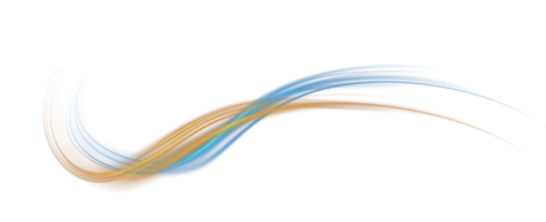 Blue and golden glowing shiny lines effect. Luminous blue and yellow lines of speed. Light glowing effect. Light trail wave, fire path trace line and incandescence curve twirl. Illustration number 38 png