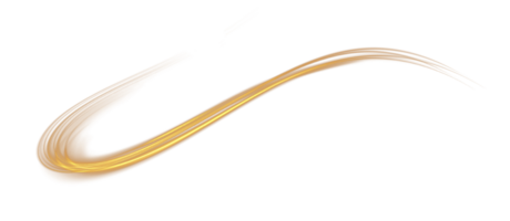 Golden glowing shiny lines effect. Luminous golden lines of speed. Light glowing effect. Light trail wave, fire path trace line and incandescence curve twirl. . Illustration number 86 png