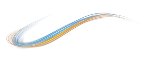 Blue and golden glowing shiny lines effect. Luminous blue and yellow lines of speed. Light glowing effect. Light trail wave, fire path trace line and incandescence curve twirl. Illustration number 31 png