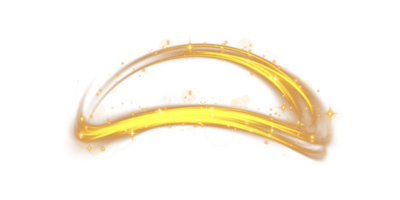 Golden glowing shiny lines effect. Luminous golden lines of speed. Light glowing effect. Light trail wave, fire path trace line and incandescence curve twirl. . Illustration number 72 png