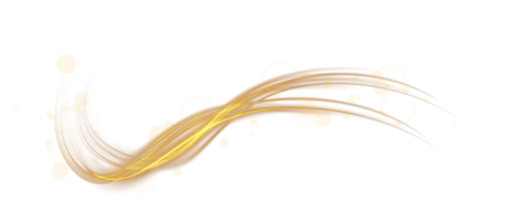 Golden glowing shiny lines effect. Luminous golden lines of speed. Light glowing effect. Light trail wave, fire path trace line and incandescence curve twirl. . Illustration number 70 png