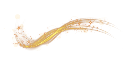 Golden glowing shiny lines effect. Luminous golden lines of speed. Light glowing effect. Light trail wave, fire path trace line and incandescence curve twirl. . Illustration number 85 png