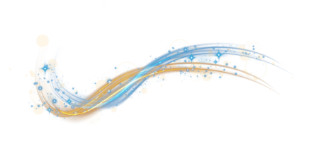 Blue and golden glowing shiny lines effect. Luminous blue and yellow lines of speed. Light glowing effect. Light trail wave, fire path trace line and incandescence curve twirl. Illustration number 29 png