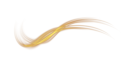 Golden glowing shiny lines effect. Luminous golden lines of speed. Light glowing effect. Light trail wave, fire path trace line and incandescence curve twirl. . Illustration number 68 png