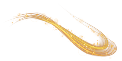 Golden glowing shiny lines effect. Luminous golden lines of speed. Light glowing effect. Light trail wave, fire path trace line and incandescence curve twirl. . Illustration number 69 png