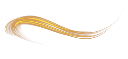Golden glowing shiny lines effect. Luminous golden lines of speed. Light glowing effect. Light trail wave, fire path trace line and incandescence curve twirl. . Illustration number 57 png