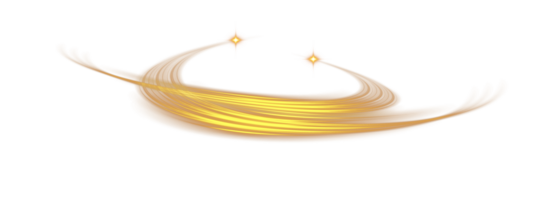Golden glowing shiny lines effect. Luminous golden lines of speed. Light glowing effect. Light trail wave, fire path trace line and incandescence curve twirl. . Illustration number 66 png