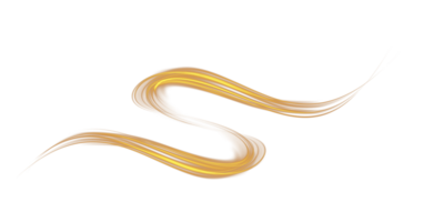 Golden glowing shiny lines effect. Luminous golden lines of speed. Light glowing effect. Light trail wave, fire path trace line and incandescence curve twirl. . Illustration number 58 png
