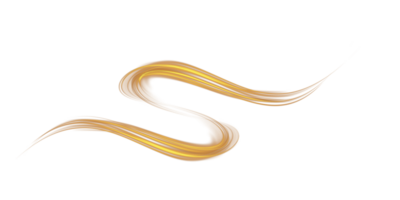 Golden glowing shiny lines effect. Luminous golden lines of speed. Light glowing effect. Light trail wave, fire path trace line and incandescence curve twirl. . Illustration number 53 png