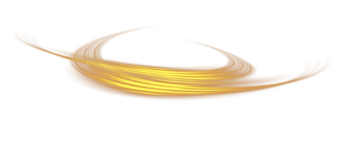 Golden glowing shiny lines effect. Luminous golden lines of speed. Light glowing effect. Light trail wave, fire path trace line and incandescence curve twirl. . Illustration number 43 png