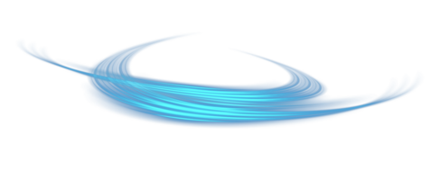 Blue glowing shiny lines effect. Luminous blue lines of speed. Light glowing effect. Light trail wave, fire path trace line and incandescence curve twirl. png