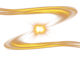 Golden glowing shiny lines effect. Luminous golden lines of speed. Light glowing effect. Light trail wave, fire path trace line and incandescence curve twirl. . Illustration number 40 png