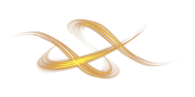 Golden glowing shiny lines effect. Luminous golden lines of speed. Light glowing effect. Light trail wave, fire path trace line and incandescence curve twirl. . Illustration number 39 png