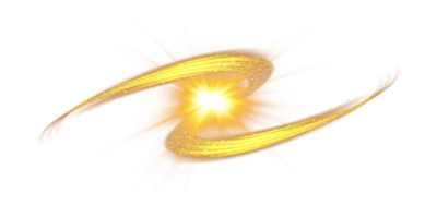 Golden glowing shiny lines effect. Luminous golden lines of speed. Light glowing effect. Light trail wave, fire path trace line and incandescence curve twirl. . Illustration number 36 png