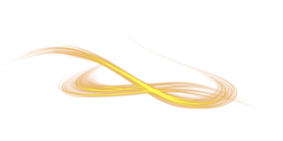 Golden glowing shiny lines effect. Luminous golden lines of speed. Light glowing effect. Light trail wave, fire path trace line and incandescence curve twirl. . Illustration number 26 png